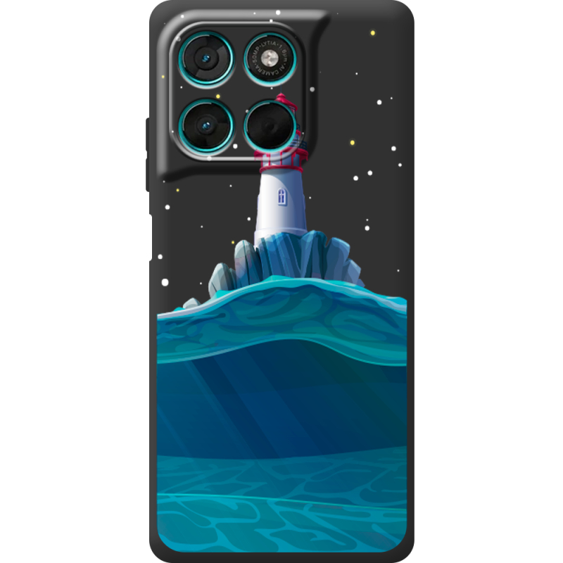 Чорний чохол BoxFace Moto G86 Power Lighthouse