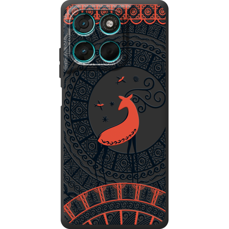 Чорний чохол BoxFace Moto G86 Power Ornament