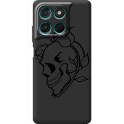 Чорний чохол BoxFace Moto G86 Power Skull and Roses