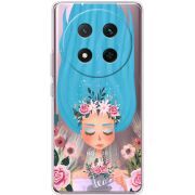 Прозорий чохол BoxFace Honor X9c Blue Hair