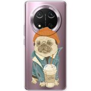 Прозорий чохол BoxFace Honor X9c Dog Coffeeman