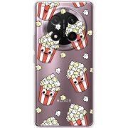 Прозорий чохол BoxFace Honor X9c с 3D-глазками Popcorn