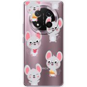 Прозорий чохол BoxFace Honor X9c с 3D-глазками Mouse