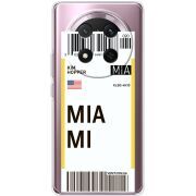 Прозорий чохол BoxFace Honor X9c Ticket Miami