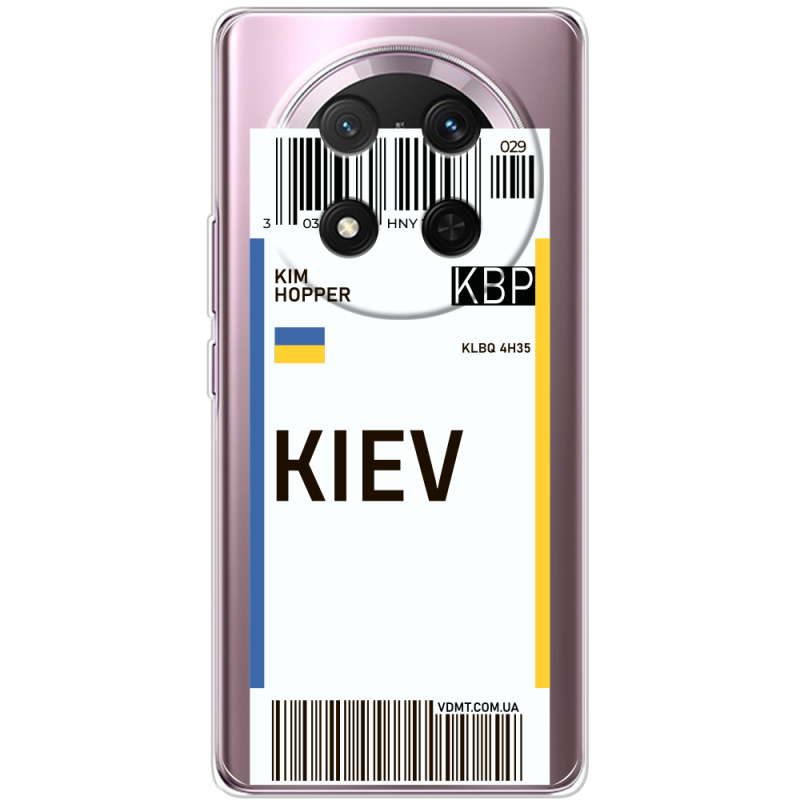 Прозорий чохол BoxFace Honor X9c Ticket Kiev