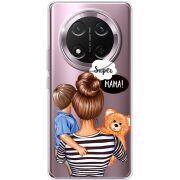 Прозорий чохол BoxFace Honor X9c Super Mama and Son
