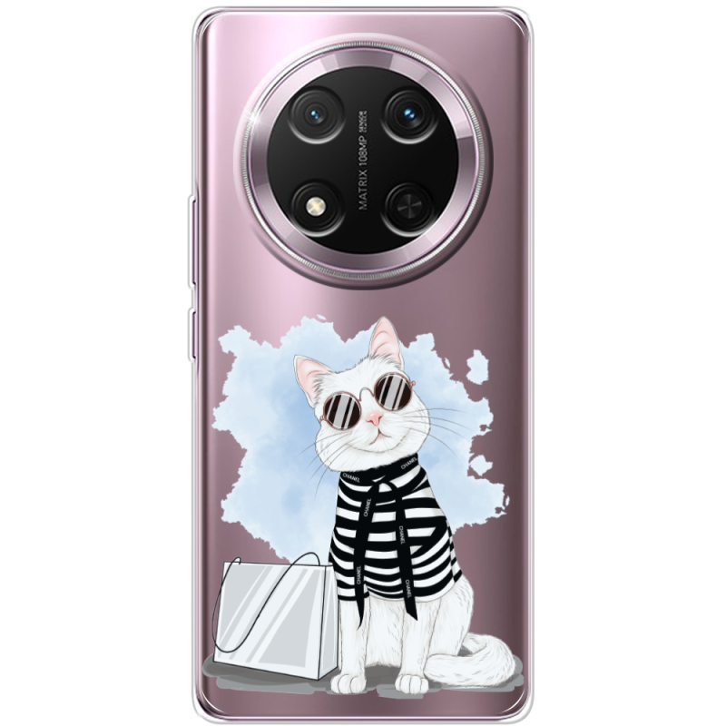 Прозорий чохол BoxFace Honor X9c Cat Style