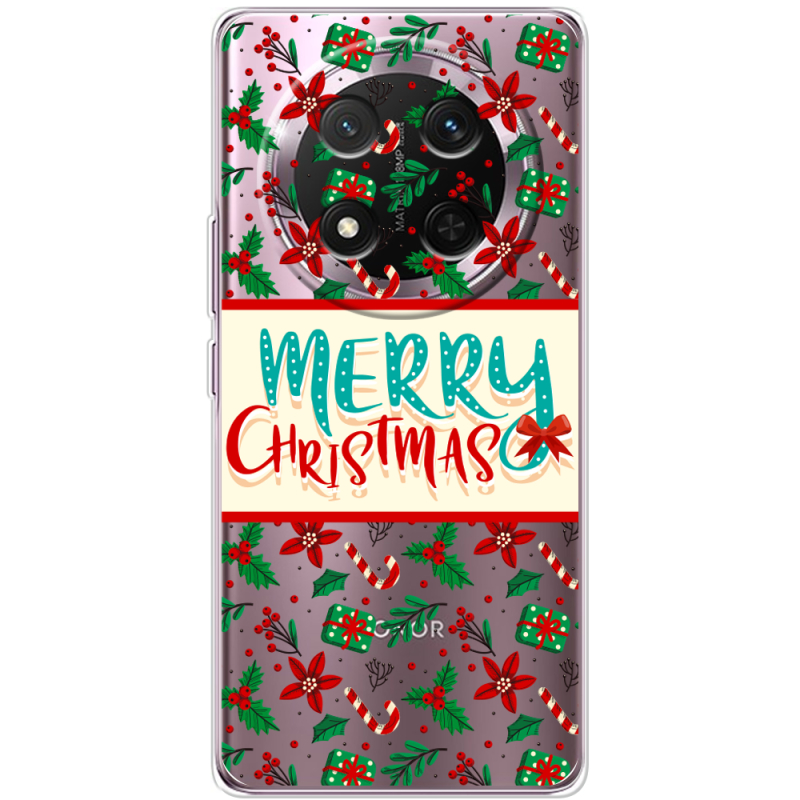 Прозорий чохол BoxFace Honor X9c Vintage Christmas Pattern