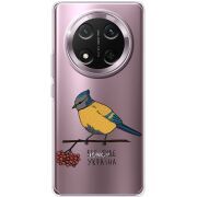 Прозорий чохол BoxFace Honor X9c Синиця і калина