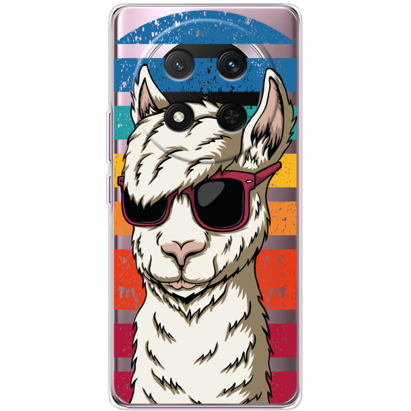 Прозорий чохол BoxFace Honor X9c Стильна Лама