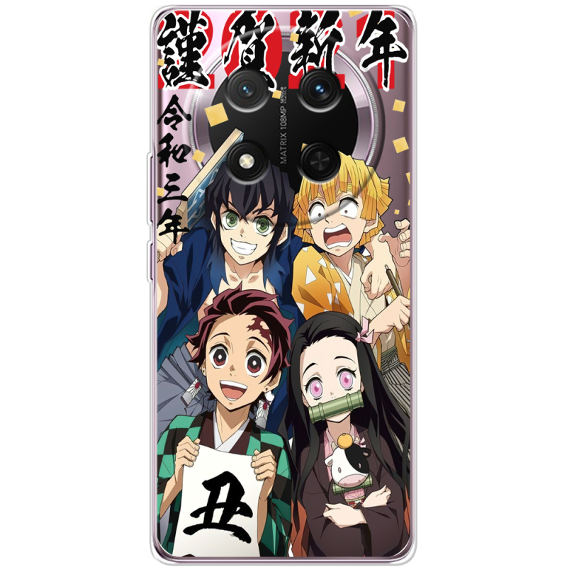 Прозорий чохол BoxFace Honor X9c Незуко та друзі