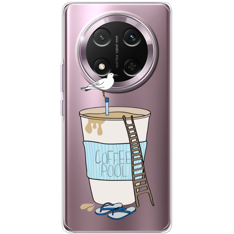 Прозорий чохол BoxFace Honor X9c Segull in Cofee Pool