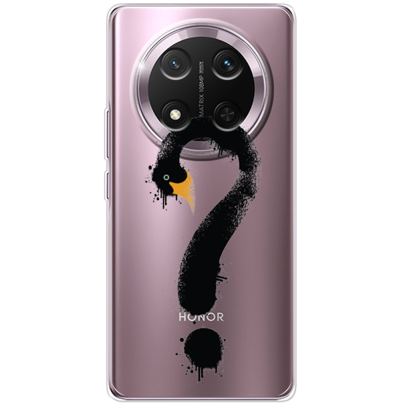 Прозорий чохол BoxFace Honor X9c Swan question