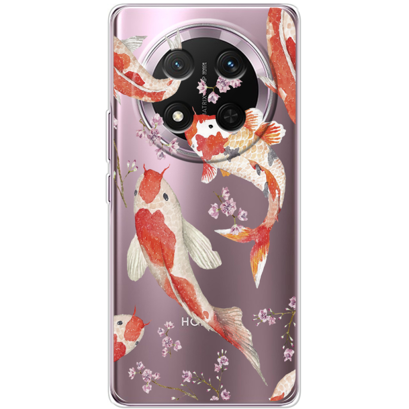 Прозорий чохол BoxFace Honor X9c Japanese Koi Fish