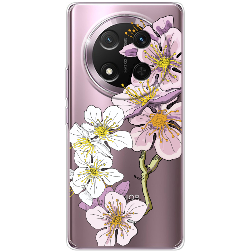 Прозорий чохол BoxFace Honor X9c Cherry Blossom