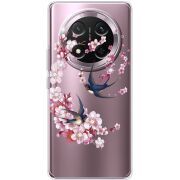 Чохол зі стразами Honor X9c Swallows and Bloom