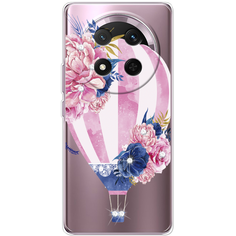Чохол зі стразами Honor X9c Pink Air Baloon