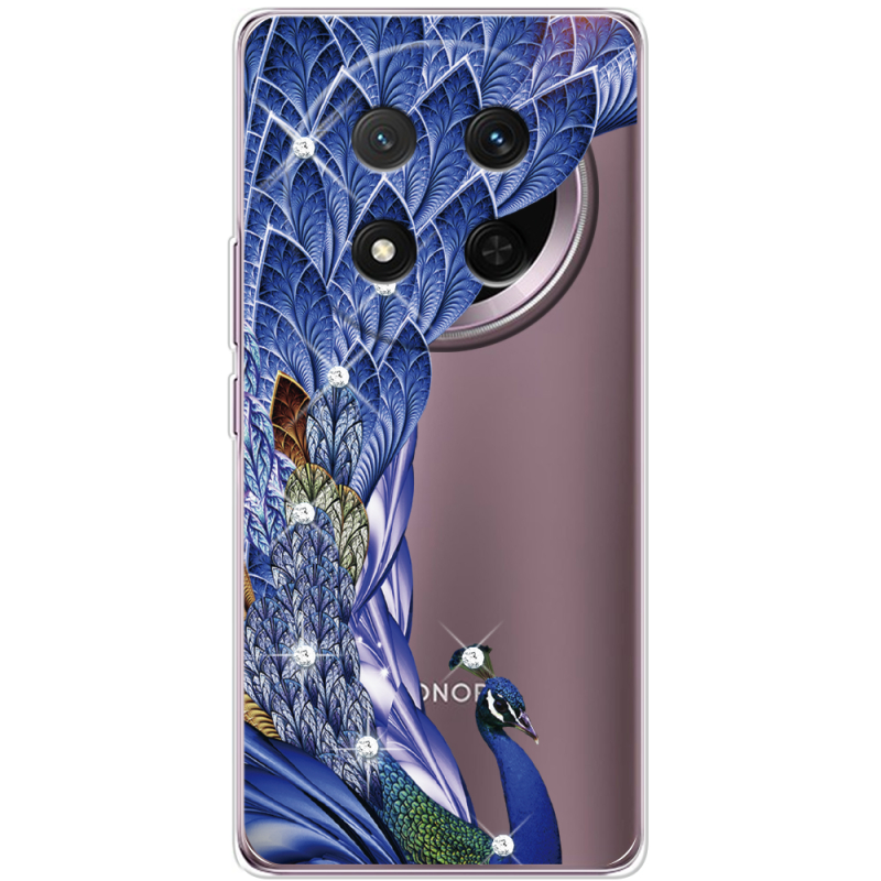 Чохол зі стразами Honor X9c Peafowl