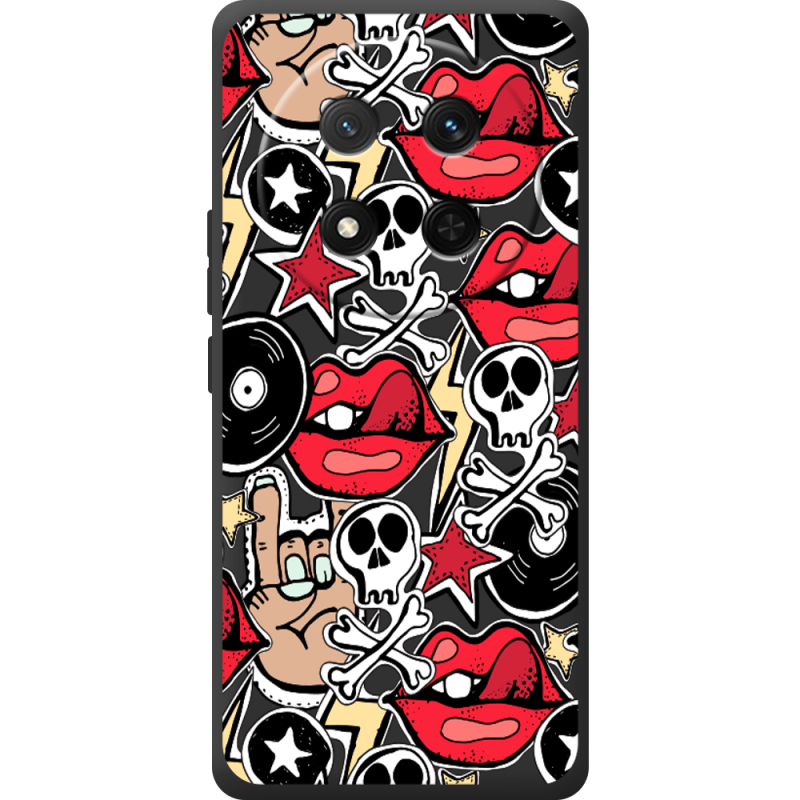 Чорний чохол BoxFace Honor X9c Rock Graffiti