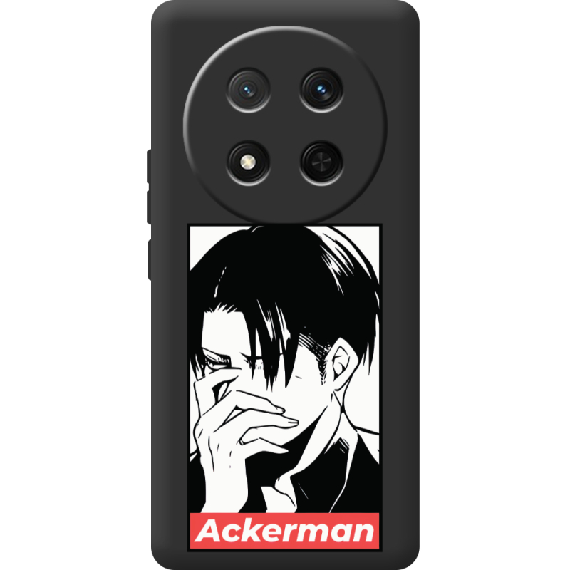 Чорний чохол BoxFace Honor X9c Attack On Titan - Ackerman