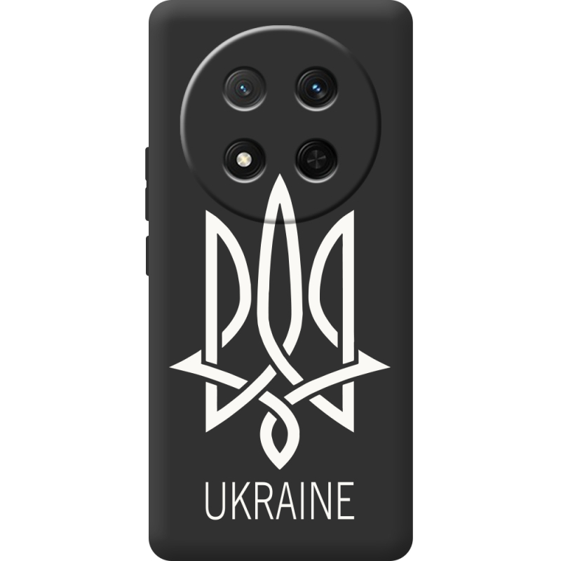 Чорний чохол BoxFace Honor X9c Тризуб монограмма ukraine