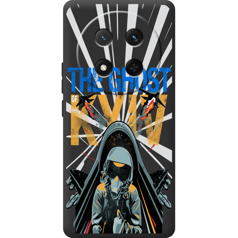 Чорний чохол BoxFace Honor X9c Привид Києва в дії