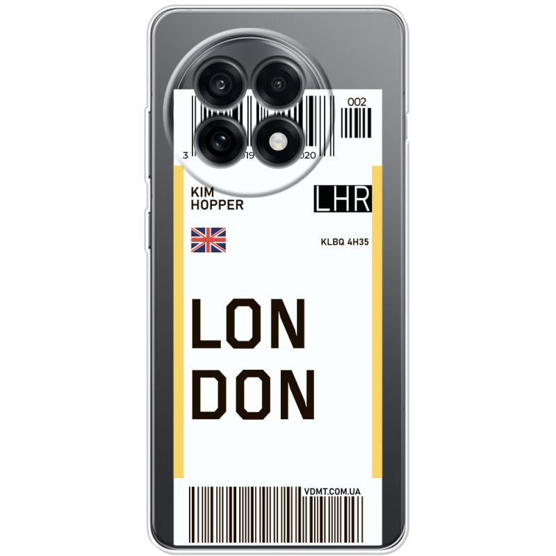 Прозорий чохол BoxFace OnePlus Ace 5 Ticket London