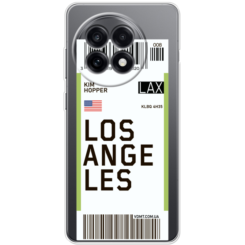 Прозорий чохол BoxFace OnePlus Ace 5 Ticket Los Angeles