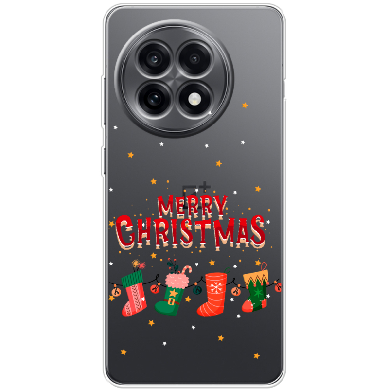 Прозорий чохол BoxFace OnePlus Ace 5 Merry Christmas