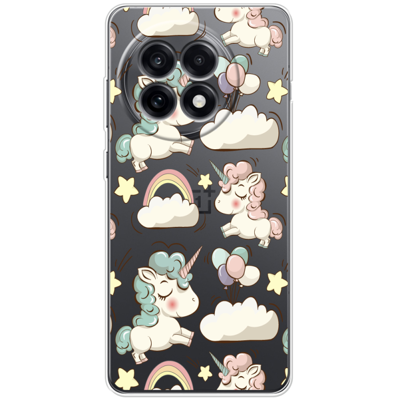 Прозорий чохол BoxFace OnePlus Ace 5 Unicorns