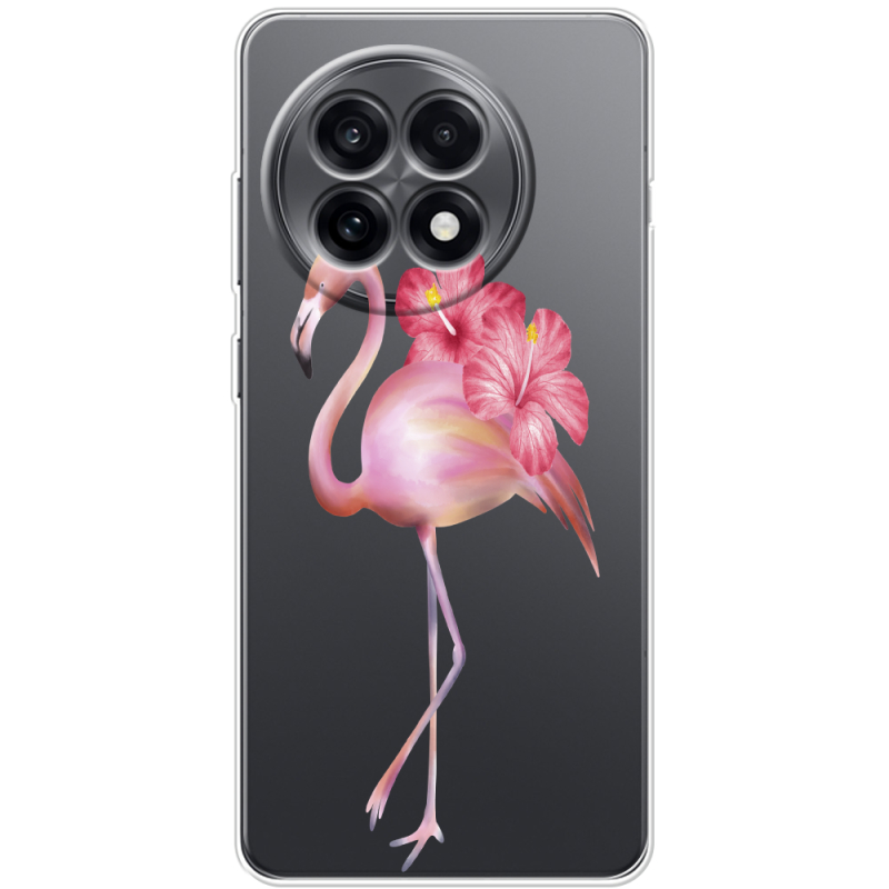 Прозорий чохол BoxFace OnePlus Ace 5 Floral Flamingo
