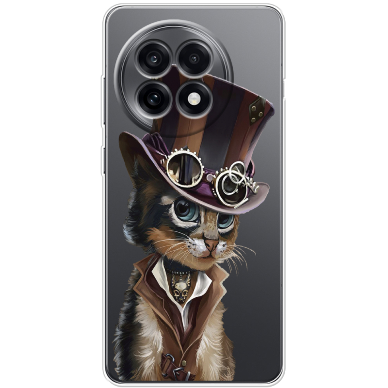 Прозорий чохол BoxFace OnePlus Ace 5 Steampunk Cat