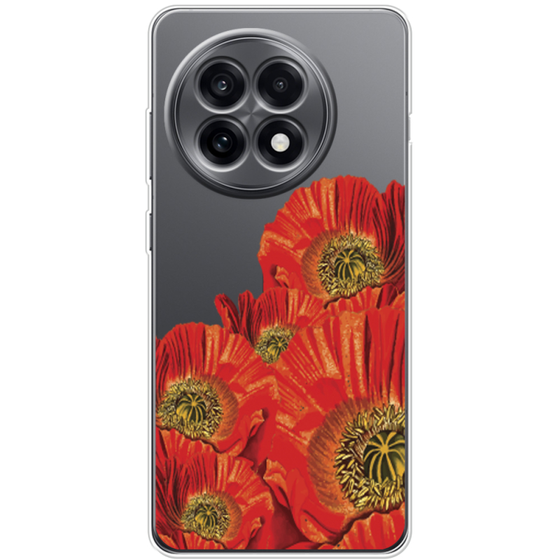 Прозорий чохол BoxFace OnePlus Ace 5 Red Poppies