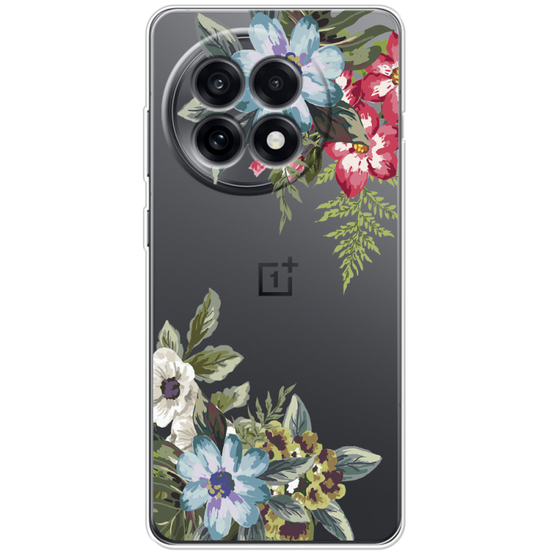 Прозорий чохол BoxFace OnePlus Ace 5 Floral