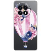 Чохол зі стразами OnePlus Ace 5 Pink Air Baloon