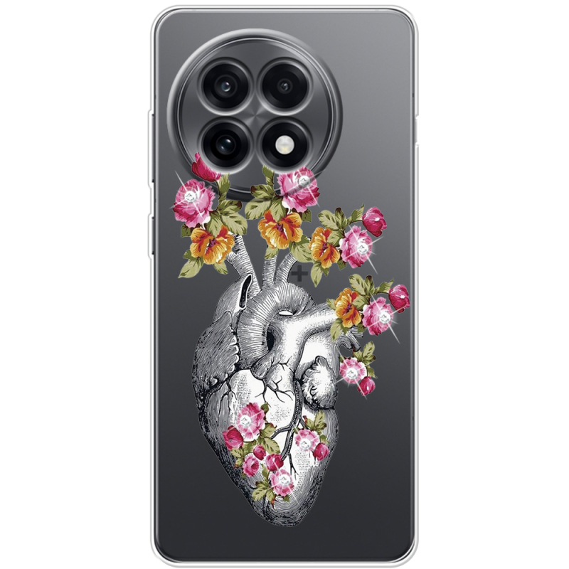 Чохол зі стразами OnePlus Ace 5 Heart
