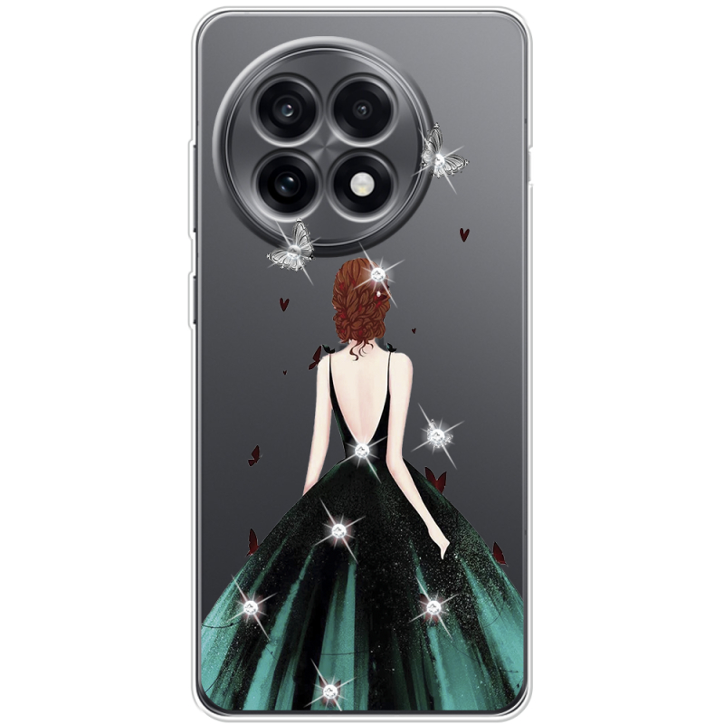Чохол зі стразами OnePlus Ace 5 Girl in the green dress