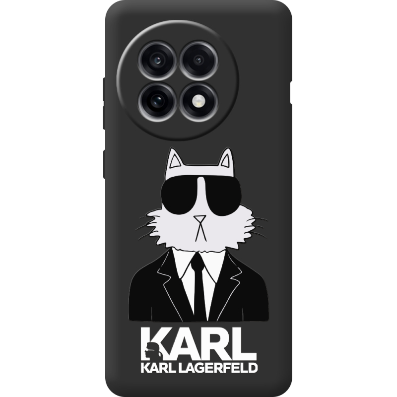 Чорний чохол BoxFace OnePlus Ace 5 Cat in Black