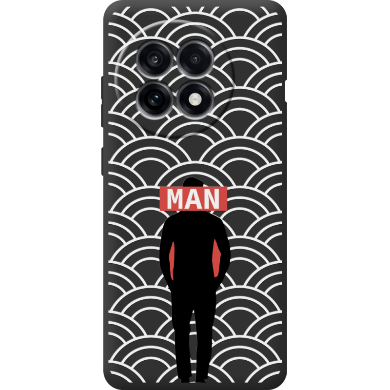 Чорний чохол BoxFace OnePlus Ace 5 Man Pattern