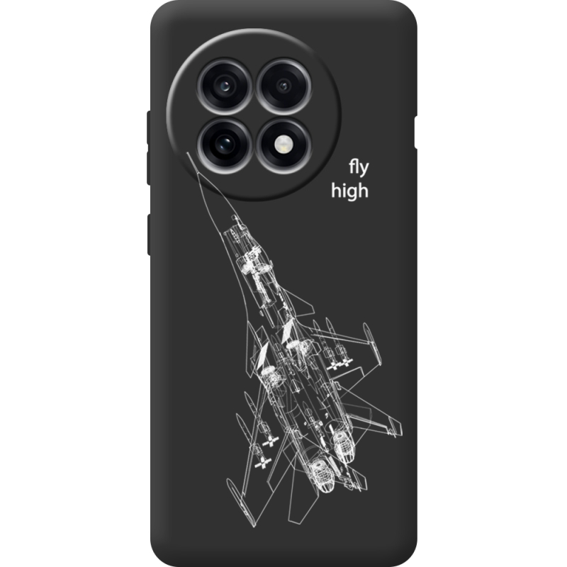 Чорний чохол BoxFace OnePlus Ace 5 Військовий літак