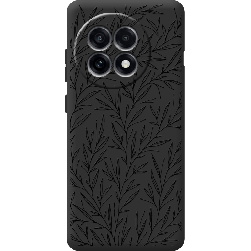 Чорний чохол BoxFace OnePlus Ace 5 Leaves