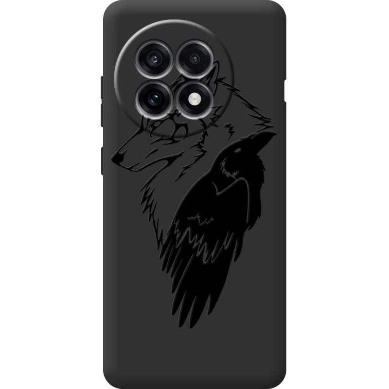 Чорний чохол BoxFace OnePlus Ace 5 Wolf and Raven
