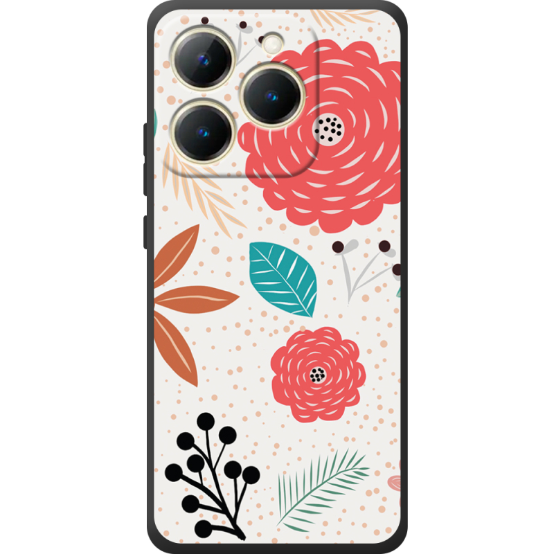 Чохол BoxFace Realme 15T Line Flowers
