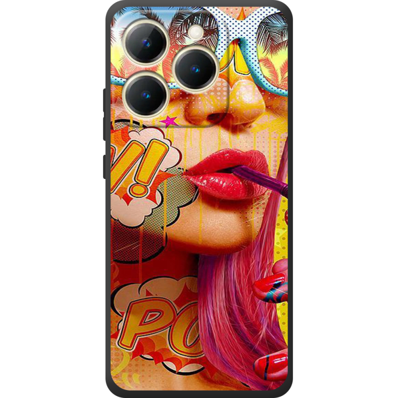 Чохол BoxFace Realme 15T Yellow Girl Pop Art