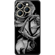 Чохол BoxFace Realme 15T Black and White Roses