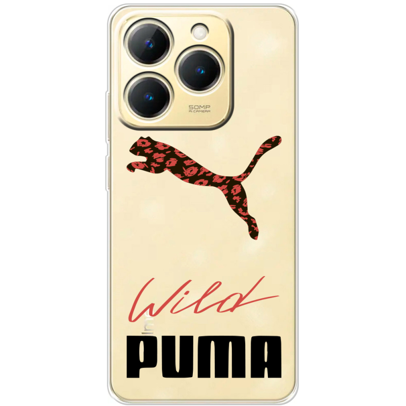 Прозорий чохол BoxFace Realme 15T Wild Cat