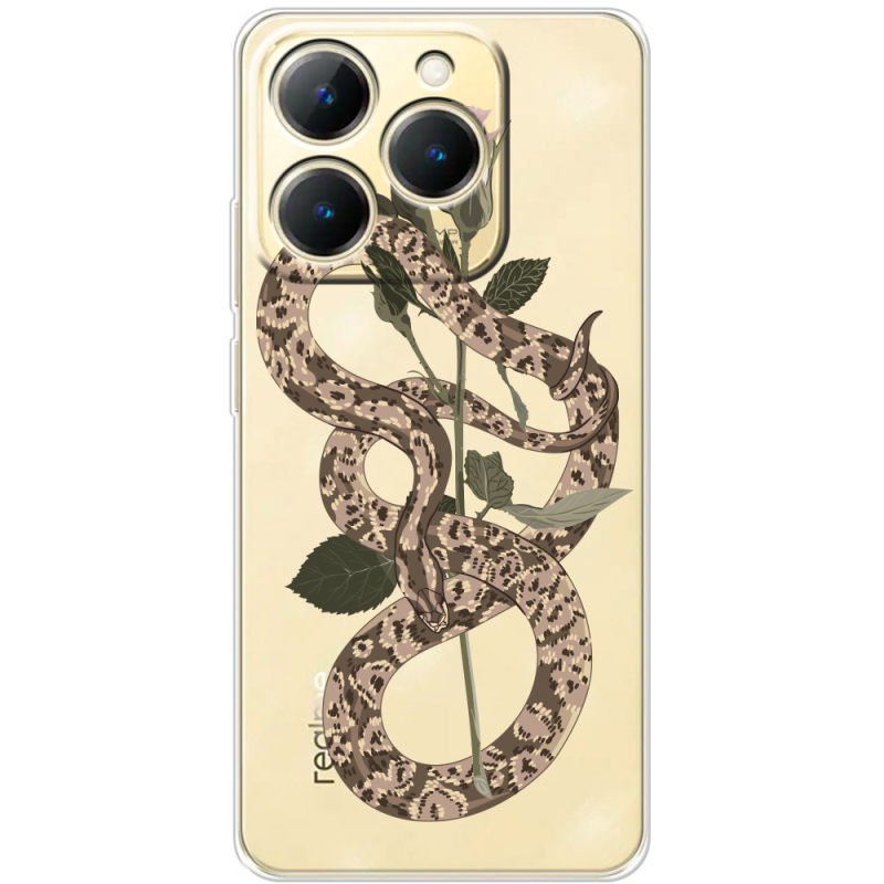 Прозорий чохол BoxFace Realme 15T Glamor Snake