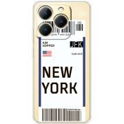 Прозорий чохол BoxFace Realme 15T Ticket New York