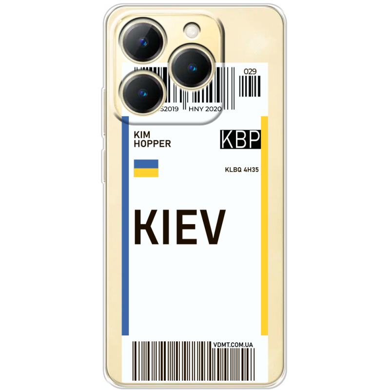 Прозорий чохол BoxFace Realme 15T Ticket Kiev