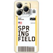 Прозорий чохол BoxFace Realme 15T Ticket Springfield